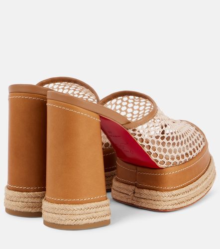 Mules con plataforma Almeja 130 - Christian Louboutin - Modalova