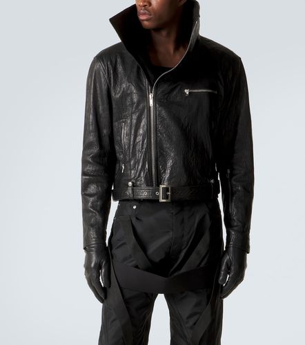 Dracubiker belted leather jacket - Rick Owens - Modalova