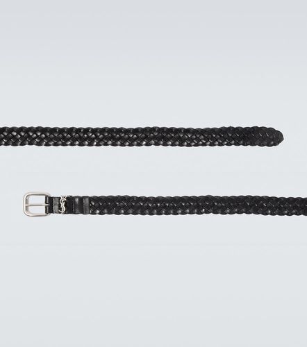 Cassandre woven leather belt - Saint Laurent - Modalova