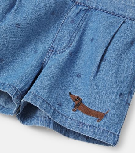 Shorts de denim con lunares bordados - Mini Rodini - Modalova