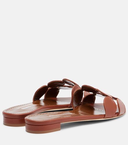 Sandalias Haribalmuflat de piel - Manolo Blahnik - Modalova