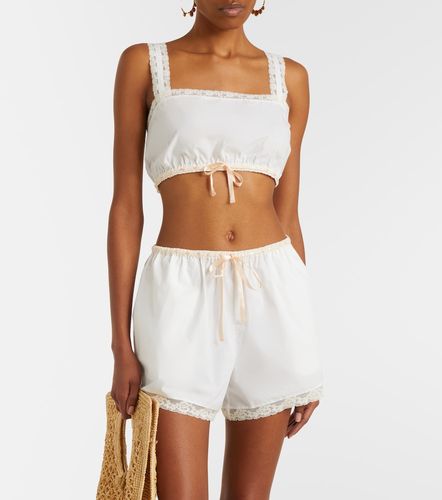 Crop top Alma de algodón con encaje - Posse - Modalova