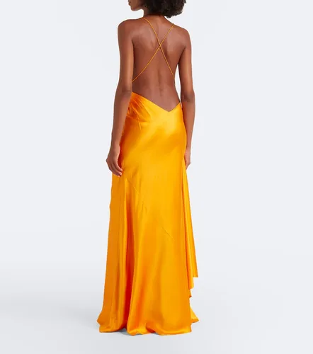 Asymmetric silk satin gown - Alex Perry - Modalova