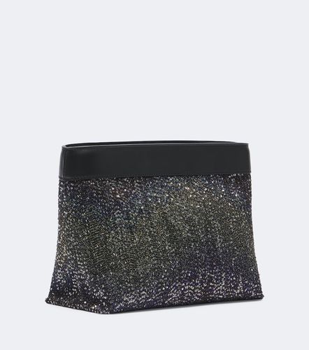 Sequined leather-trimmed clutch - Missoni - Modalova