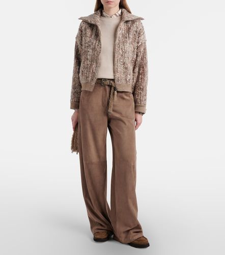 Suede wide-leg pants - Brunello Cucinelli - Modalova