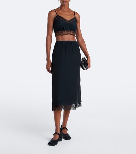 Top de satén con encaje - Simone Rocha - Modalova