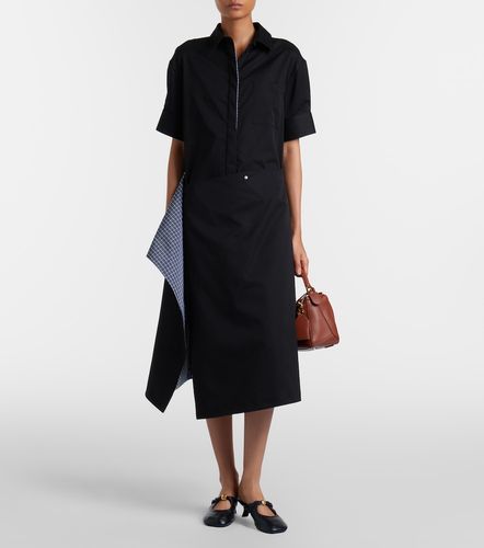 Vestido camisero de algodón y seda - Loewe - Modalova