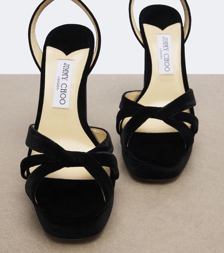 Sandalias con plataforma Kove de terciopelo - Jimmy Choo - Modalova