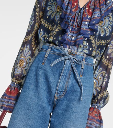 Jeans a gamba larga e vita alta - Etro - Modalova