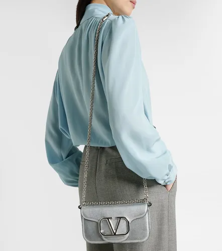 Loco Small metallic leather shoulder bag - Valentino Garavani - Modalova