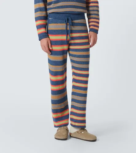 Pantalones Leo de cachemir y algodón a rayas - The Elder Statesman - Modalova