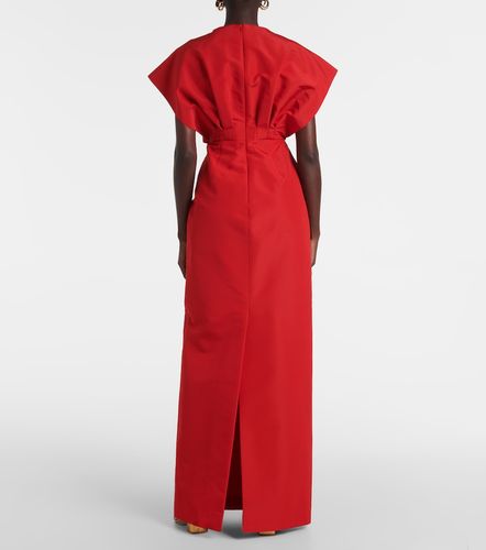 Abito lungo in faille di seta con fiocco - Carolina Herrera - Modalova