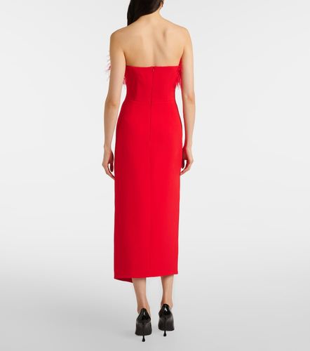 David Koma Abito midi con piume - David Koma - Modalova