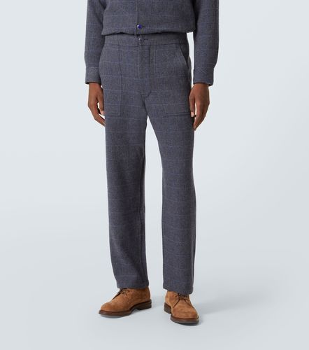 Herringbone checked cashmere straight pants - God's True Cashmere - Modalova