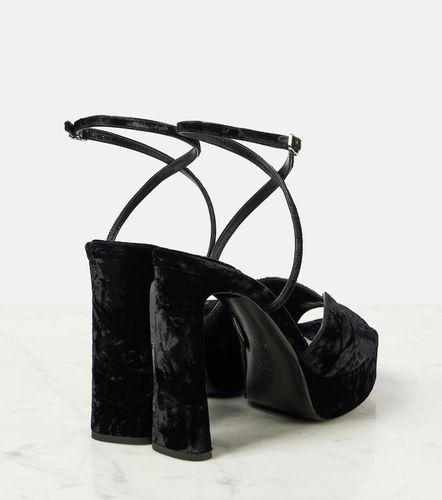 Karli 125 velvet platform sandals - Jimmy Choo - Modalova