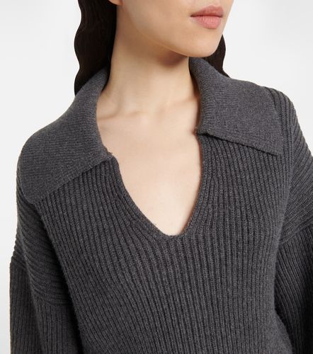 Ribbed-knit wool-blend polo sweater - Joseph - Modalova