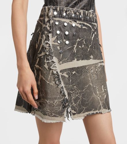 Minifalda Sisysnap de denim con efecto desgastado - Rick Owens - Modalova