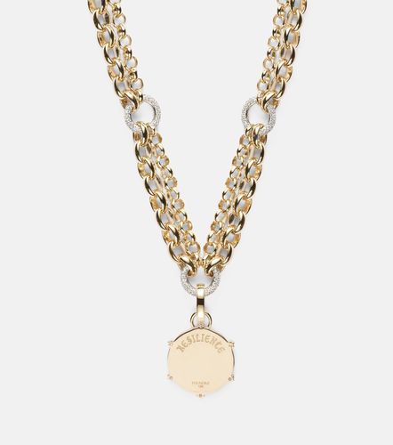 Blossoms Baby Medium 18kt pendant necklace with diamonds - FoundRae - Modalova