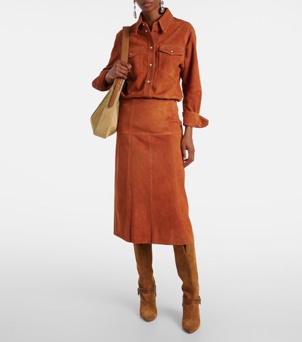 Gonna midi Devy in suede - Isabel Marant - Modalova
