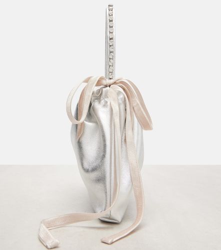 Drawstring Mini embellished leather shoulder bag - Jimmy Choo - Modalova