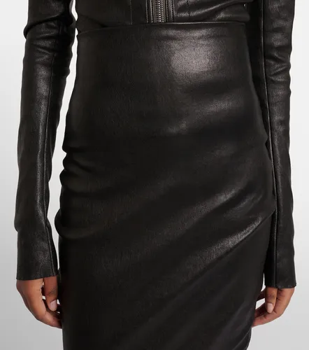 Dirt Pillar leather maxi skirt - Rick Owens - Modalova
