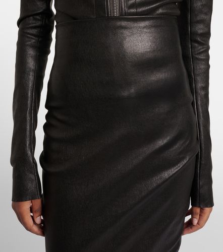 Maxirock Dirt Pillar aus Leder - Rick Owens - Modalova
