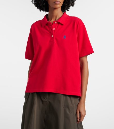 Polo de piqué de algodón con logo - Prada - Modalova