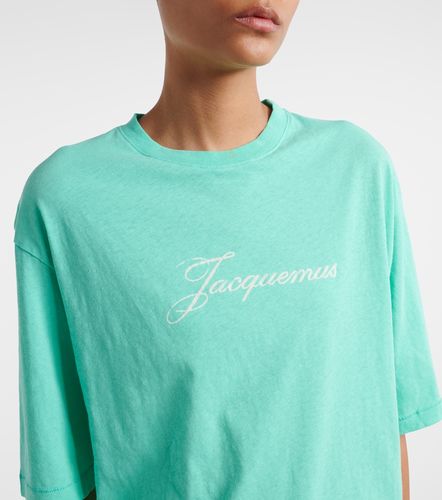 T-shirt in jersey di cotone e canapa con logo - Jacquemus - Modalova