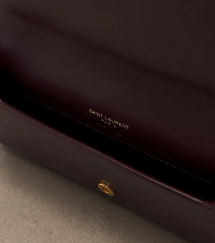 Cassandre leather phone pouch - Saint Laurent - Modalova