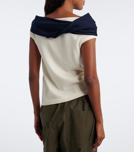 Layered off-shoulder wool top - JW Anderson - Modalova