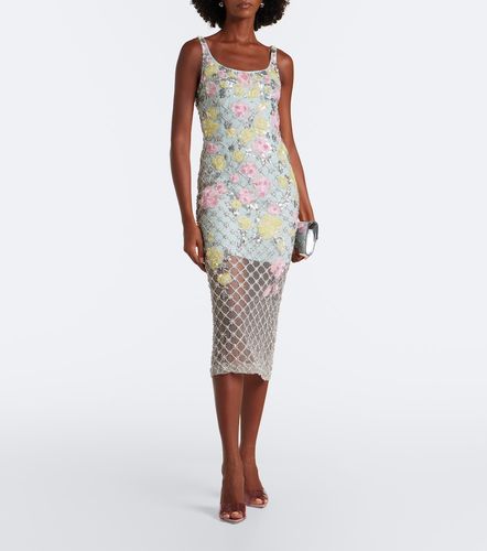 Là Fuori Verziertes Midikleid Celeste Jardin - La Fuori - Modalova