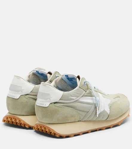 Running Marathon suede-trimmed sneakers - Golden Goose - Modalova