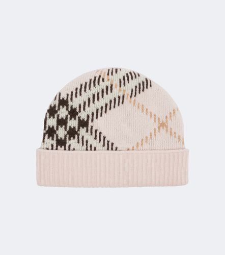 Gorro Check en mezcla de cachemir - Burberry - Modalova
