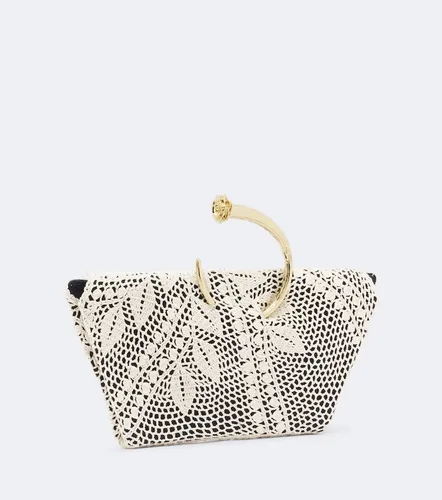 Bracelet crochet and satin clutch - Magda Butrym - Modalova