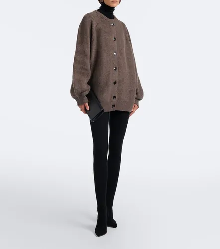 Whit cashmere and wool tights - Nour Hammour - Modalova