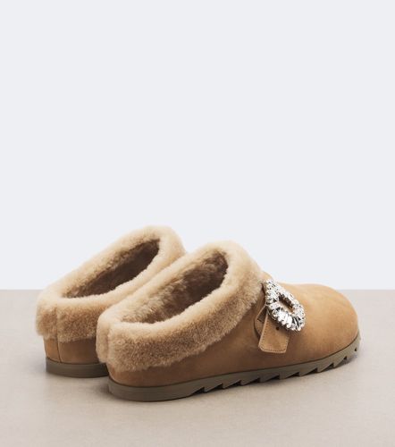 Slidy Viv' shearling-lined suede mules - Roger Vivier - Modalova
