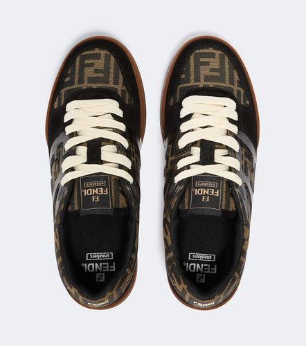 Sneakers Match FF Zucca con suede - Fendi - Modalova