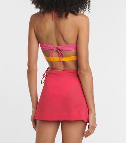 Asymmetric wrap miniskirt - Nensi Dojaka - Modalova