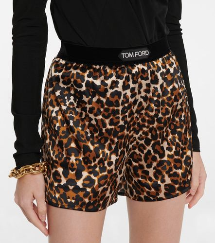 Shorts con print de leopardo - Tom Ford - Modalova