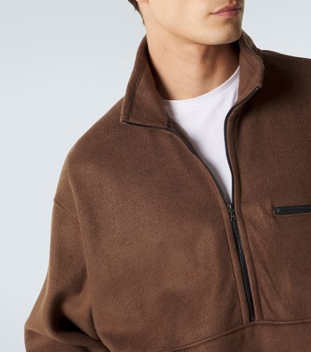 Pullover in pile di seta con zip - Auralee - Modalova