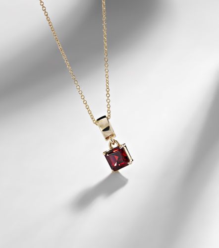 Collana in 10kt con granato - Stone and Strand - Modalova