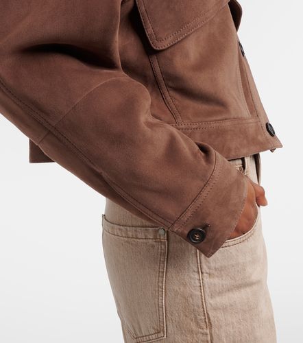 Monili cropped suede jacket - Brunello Cucinelli - Modalova