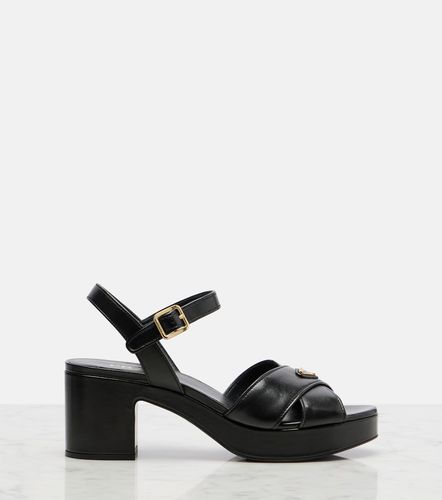 Prada Leather platform sandals - Prada - Modalova