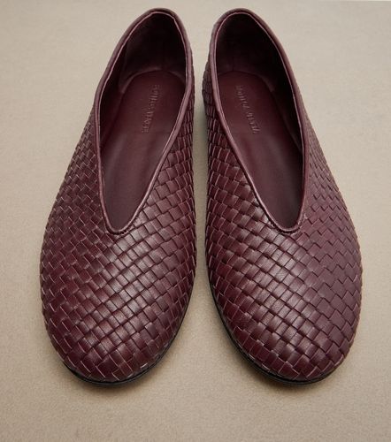 Rosa Intrecciato leather ballet flats - Bottega Veneta - Modalova
