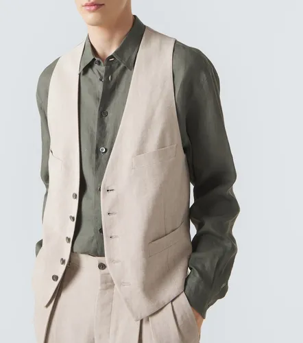 Camisa Archivio de lino - Giorgio Armani - Modalova