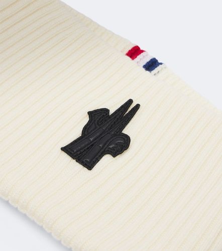 Logo ribbed-knit virgin wool headband - Moncler Grenoble - Modalova