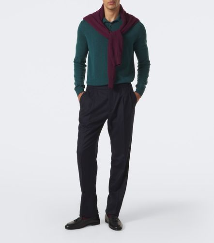 Virgin wool straight pants - Rubinacci - Modalova