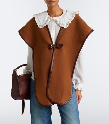 Embroidered tie-neck silk georgette blouse - Chloe - Modalova