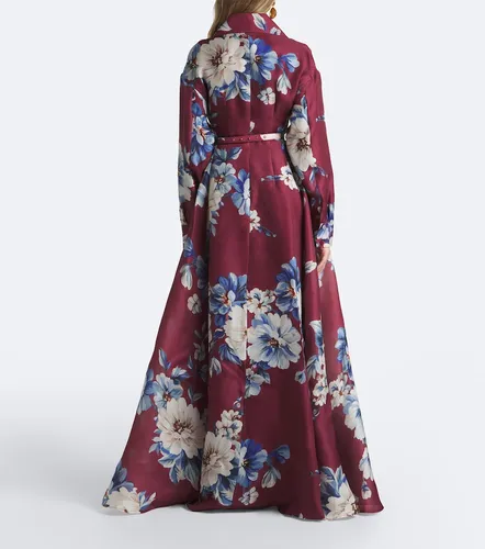 Josephine belted floral silk gown - Leo Lin - Modalova