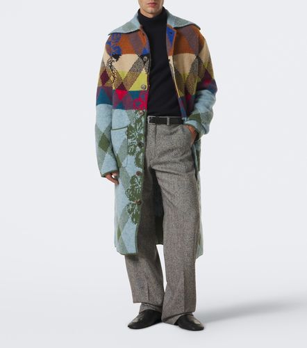Cárdigan en mezcla de lana y alpaca con patchwork - Dries Van Noten - Modalova
